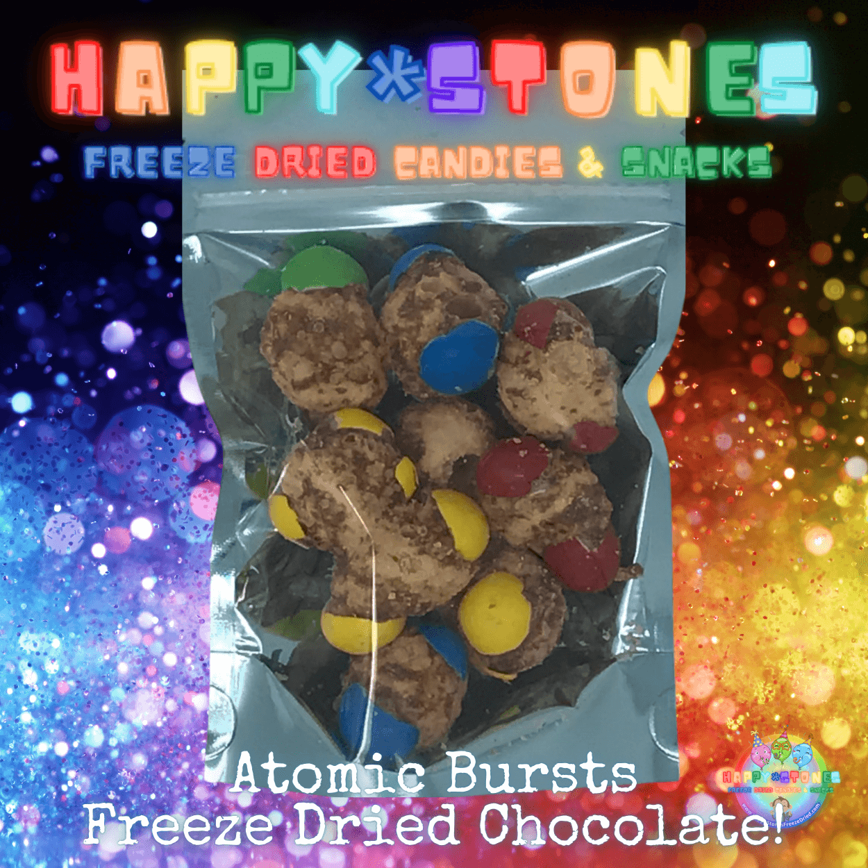 Freeze Dried Chocolate Candy Caramel Atomic Bursts
