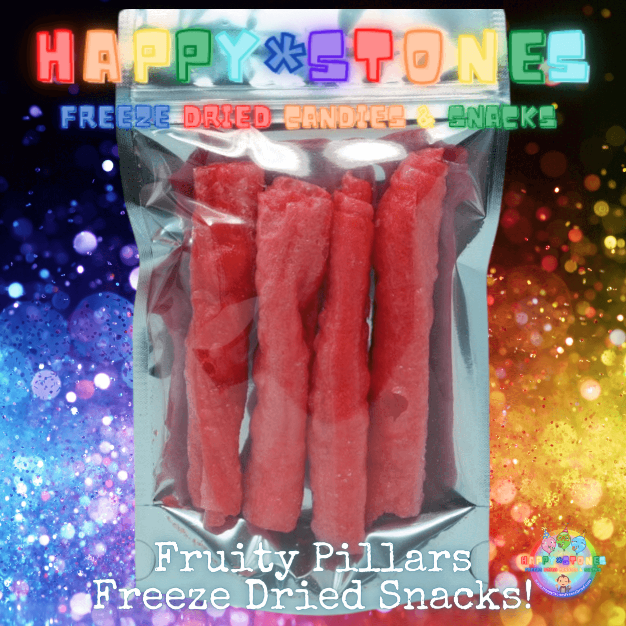 Freeze Dried Snacks ~ Fruity Pillars STRAWBERRY Flavored