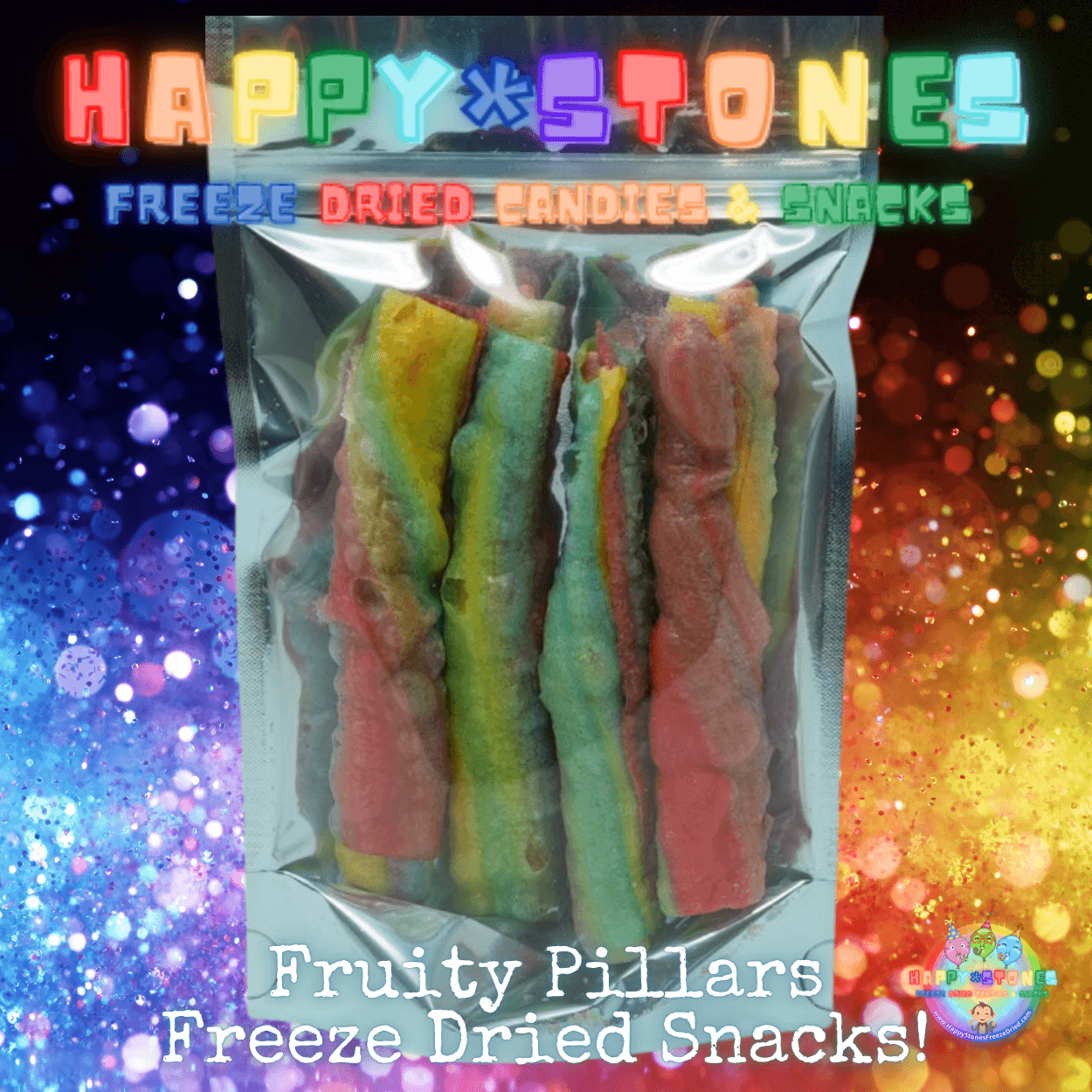 Freeze Dried Snacks ~ Fruity Pillars TROPICAL Fruit Flavored