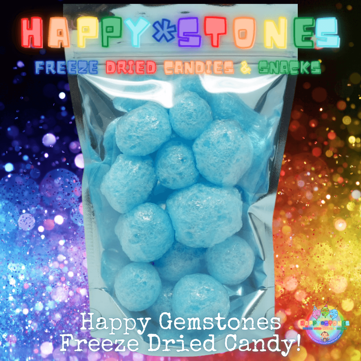 Freeze Dried Candy ~ Happy Gemstones: BLUE RASPBERRY