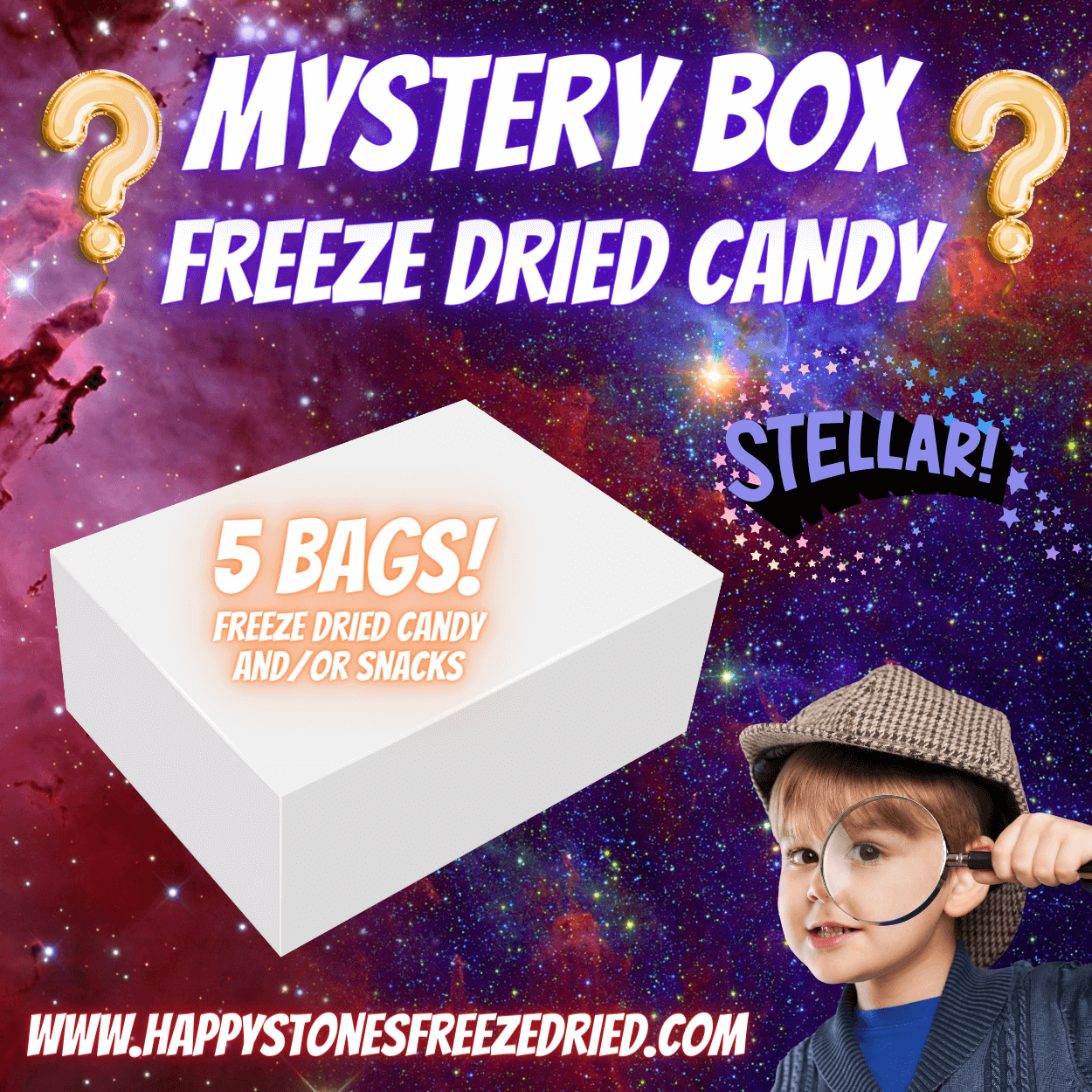 Freeze Dried Candy Mystery Box STELLAR Sampler Box