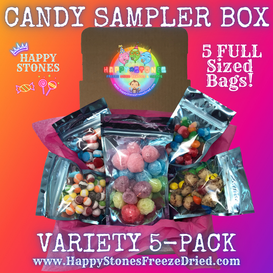 Freeze Dried Candy Sampler Gift Box | Variety 5-Pack Assortment