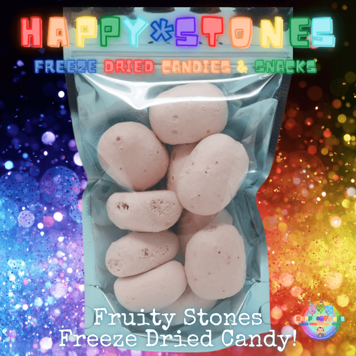 Freeze Dried Candy Fruity Stones Sharing Bag