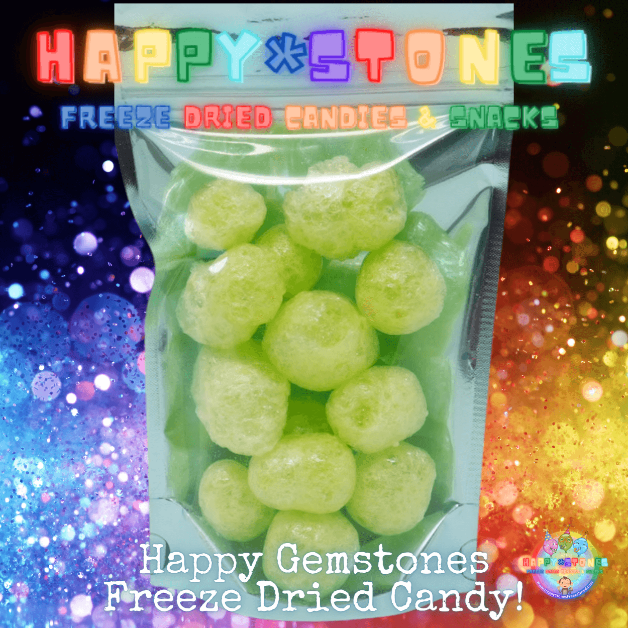 Freeze Dried Candy ~ Happy Gemstones: GREEN APPLE