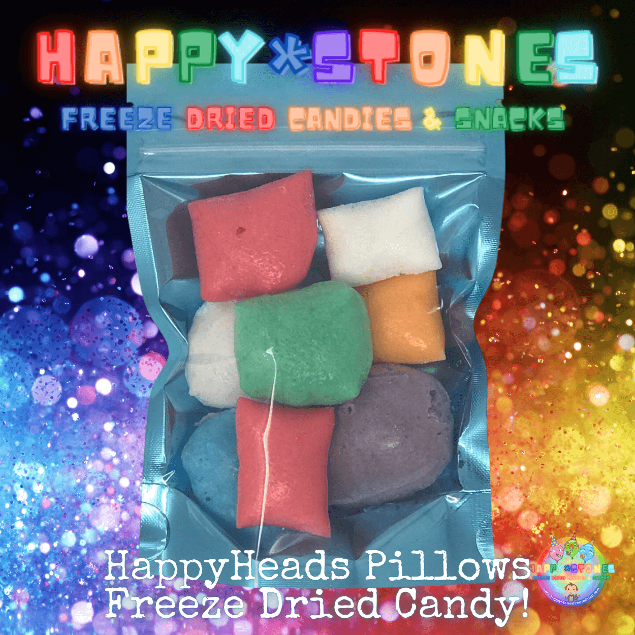 Freeze Dried Candy HappyHeads Pillows Taffy