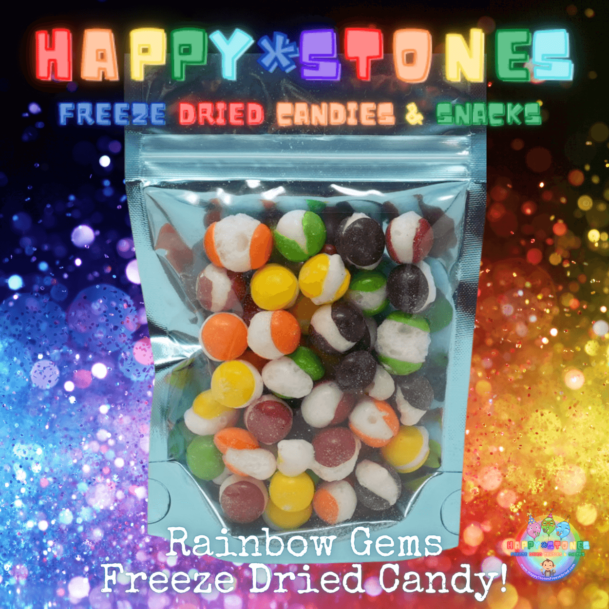 Freeze Dried Candy Rainbow Gems 