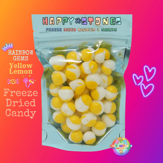 Freeze Dried Candy Rainbow Gems All Yellow All Lemon