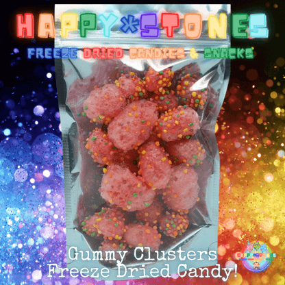Freeze Dried Candy Rainbow Gummy Clusters
