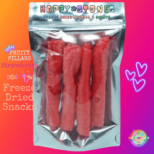 Freeze Dried Snacks ~ Fruity Pillars STRAWBERRY Flavored
