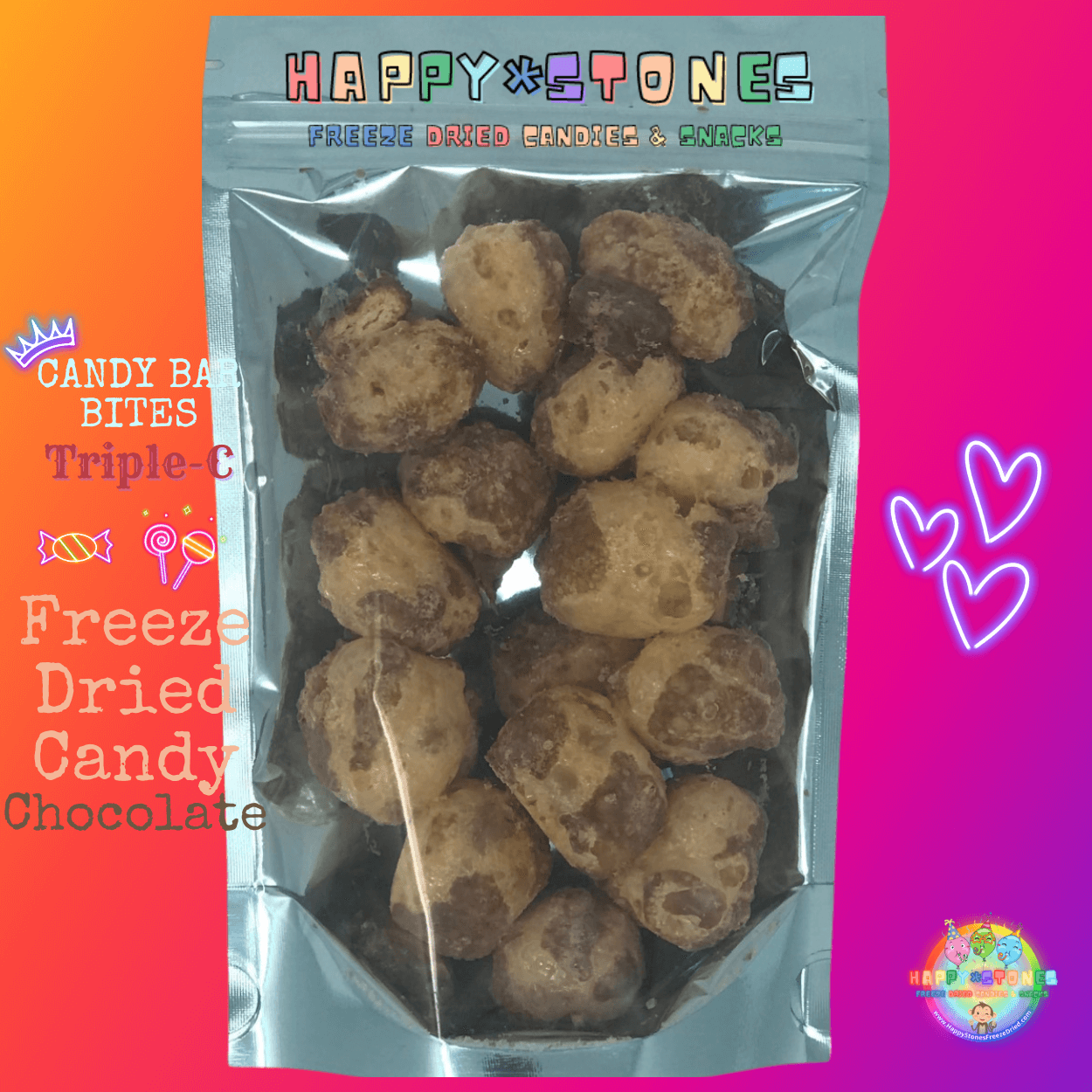 Freeze Dried Chocolate Candy ~ TRIPLE C Candy Bar Bites