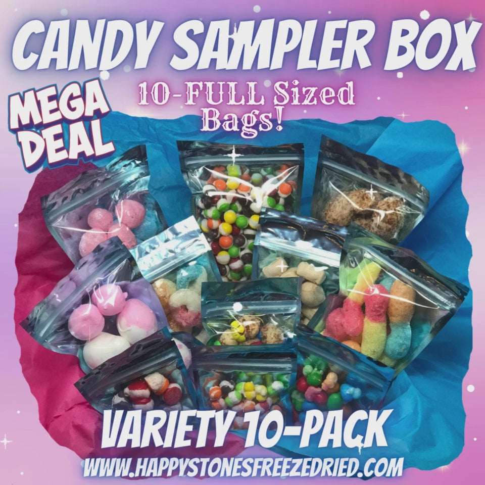 Freeze Dried Candy Sampler MEGA Gift Box | Variety 10-Pack