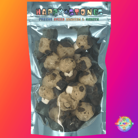 Freeze Dried Candy Bar Bites: MIDNIGHT ~ Caramel, Nougat & Dark Chocolate