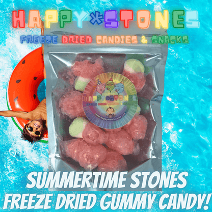 Freeze Dried Summertime Stones Watermelon Gummy Best Freeze Dried Candy Website Buy TikTok Candy