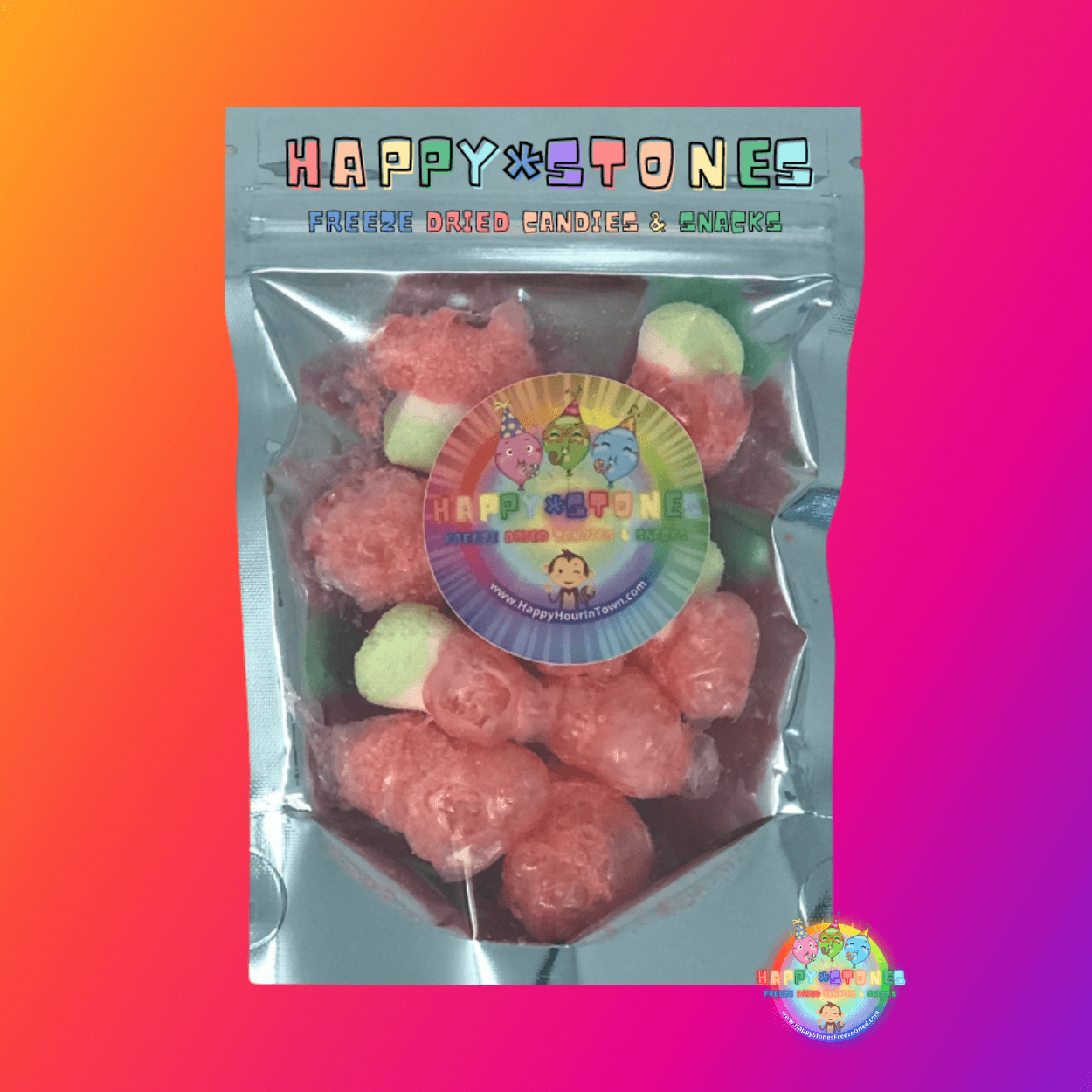 Freeze Dried Summertime Stones Watermelon Gummy Best Freeze Dried Candy Website Buy TikTok Candy