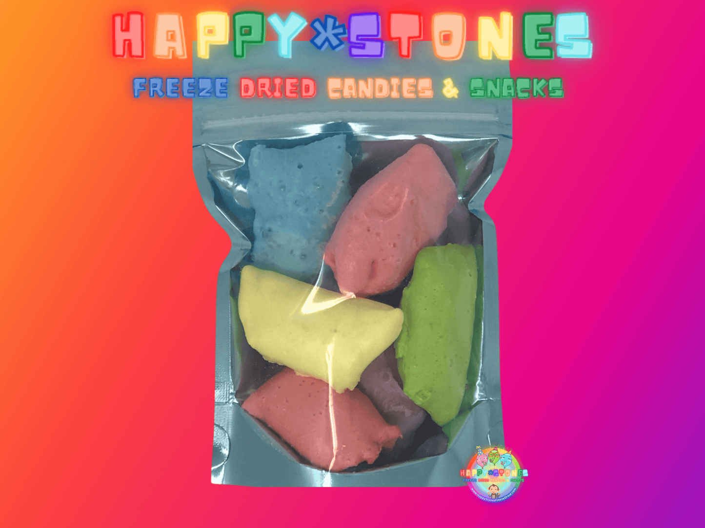 Freeze Dried Taffy Candy Happy Stones Freeze Dried Candy & Snacks